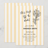 サマーブライダルシャワー 招待状 (正面/裏面)