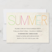 サマーブライトサマーパーティの招待状 招待状 (正面)