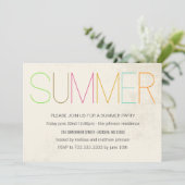 サマーブライトサマーパーティの招待状 招待状 (スタンド正面)