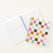 サマーブライト&レトロ市松模様に ノートブック (内部)
