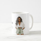 サマーブラックレディーヘイ引用文 コーヒーマグカップ (正面右)