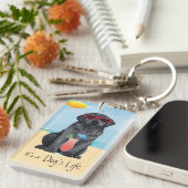 サマーブラック研究所 キーホルダー (正面右)