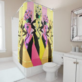 サマーブリーズヌビアンアフリカクイーンズシャワーカーテン シャワーカーテン (インサイチュ)