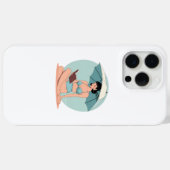 サマーブリーズビキニガール - レトロビーチの雰囲気 Case-Mate iPhoneケース (裏面 (横))