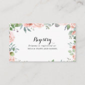 サマーブリーズフローラ結婚のギフトレジストリ エンクロージャーカード (正面)