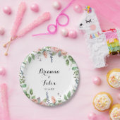 サマーブリーズフローラ結婚書道のケーキ ペーパープレート (パーティー)