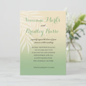 サマーブリーズ ビーチ ウェディング | 翡翠 招待状 (スタンド正面)