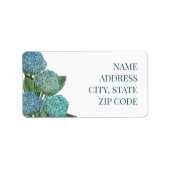 サマーブルーアジサイのブーケ ラベル (正面)