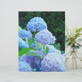 サマーブルーアジサイ花スクラップブック紙 (スタンド正面)