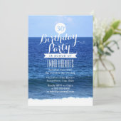 サマーブルーシービーチ誕生日パーティー 招待状 (スタンド正面)