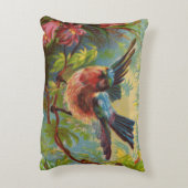 サマーブルーバードアクセント枕 アクセントクッション (裏面(縦))