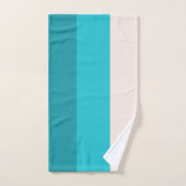 サマーブルービーチビベカラーブロック バスタオルセット (ハンドタオル)