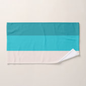 サマーブルービーチビベカラーブロック バスタオルセット (ハンドタオル)