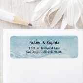 サマーブルービーチ差出人住所ラベル ラベル (インサイチュ)