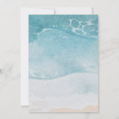 サマーブルービーチ結婚式招待状 招待状 (裏面)