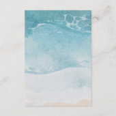 サマーブルービーチ結婚式 エンクロージャーカード (裏面)