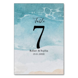 サマーブルービーチ結婚式 テーブルナンバー