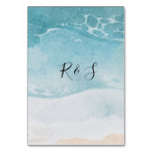 サマーブルービーチ結婚式 テーブルナンバー (裏面)