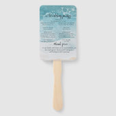 サマーブルービーチ結婚式 ハンドファン (裏面)