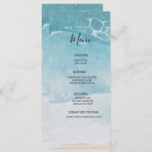 サマーブルービーチ結婚式 メニュー (正面/裏面)