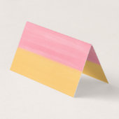 サマーブルーピンクイエローストロークストライプス絵を描ズ 名刺 (裏面)