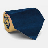 サマーブルーピンクイエローストロークストライプロ絵を描ング ネクタイ (ロール)