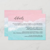 サマーブルーピンク海ビーチ詳細 エンクロージャーカード (正面/裏面)