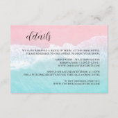 サマーブルーピンク海ビーチ詳細 エンクロージャーカード (正面)