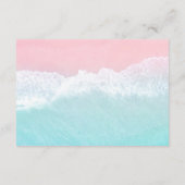 サマーブルーピンク海ビーチ詳細 エンクロージャーカード (裏面)