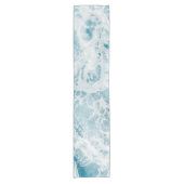 サマーブルー海ウェーブ ショートテーブルランナー (正面)