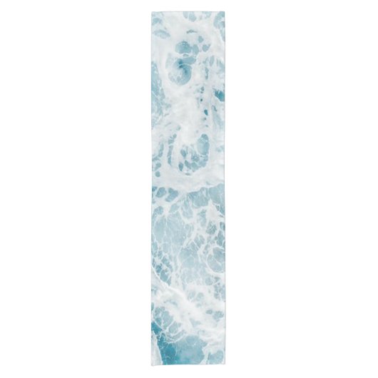 サマーブルー海ウェーブ  ショートテーブルランナー (正面)