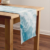 サマーブルー海ウェーブ  ショートテーブルランナー (インサイチュ)