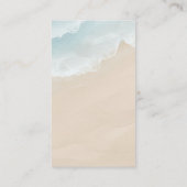 サマーブルー海ビーチ結婚式 エンクロージャーカード (裏面)