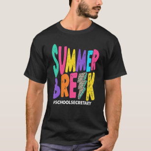 サマーブレイクスクール秘書サマーバケーションホリ Tシャツ