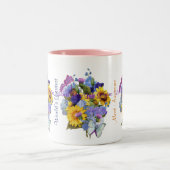 サマーブーケ – 素晴らしおばあちゃん ツートーンマグカップ (中央)
