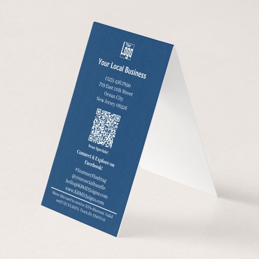 サマーブースト – 折り畳み割引カード (裏面)