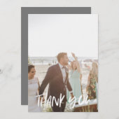 サマーブ結婚ルーズの写真サンキューカード サンキューカード (正面/裏面)