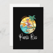 サマープエルトリカヴィンテージプエルトリコフラミンゴS 招待状 (正面/裏面)