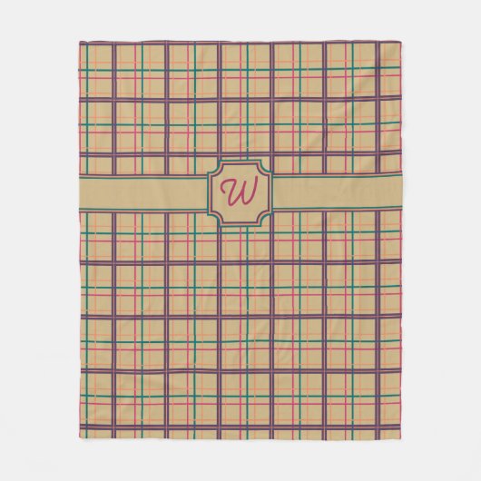 サマープレイドフリースブランケット フリースブランケット (正面)