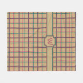 サマープレイドフリースブランケット フリースブランケット (正面(横))