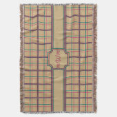 サマープレイドブランケット スローブランケット (正面縦)