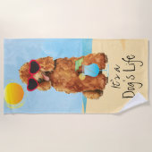 サマープードル ビーチタオル (正面)