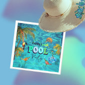 サマープールおもしろいパーティー |誕生日 スタンダードカクテルナプキン