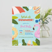 サマープールへのスプラッシュパーティー 招待状 (スタンド正面)