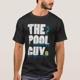 サマープールガイおもしろいギフトスイミングプールボーイ Tシャツ