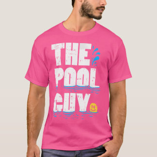サマープールガイおもしろいギフトスイミングプールボーイ Tシャツ