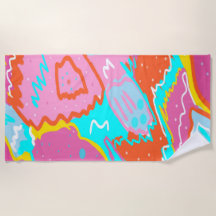 サマープールサイドビベス抽象芸術プリント