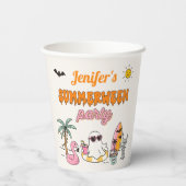 サマープールハロウィンバースデーパーティー 紙コップ (裏面)