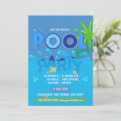 サマープールパーティの招待状 招待状 (スタンド正面)