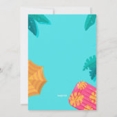 サマープールパーティの招待状 招待状 (裏面)